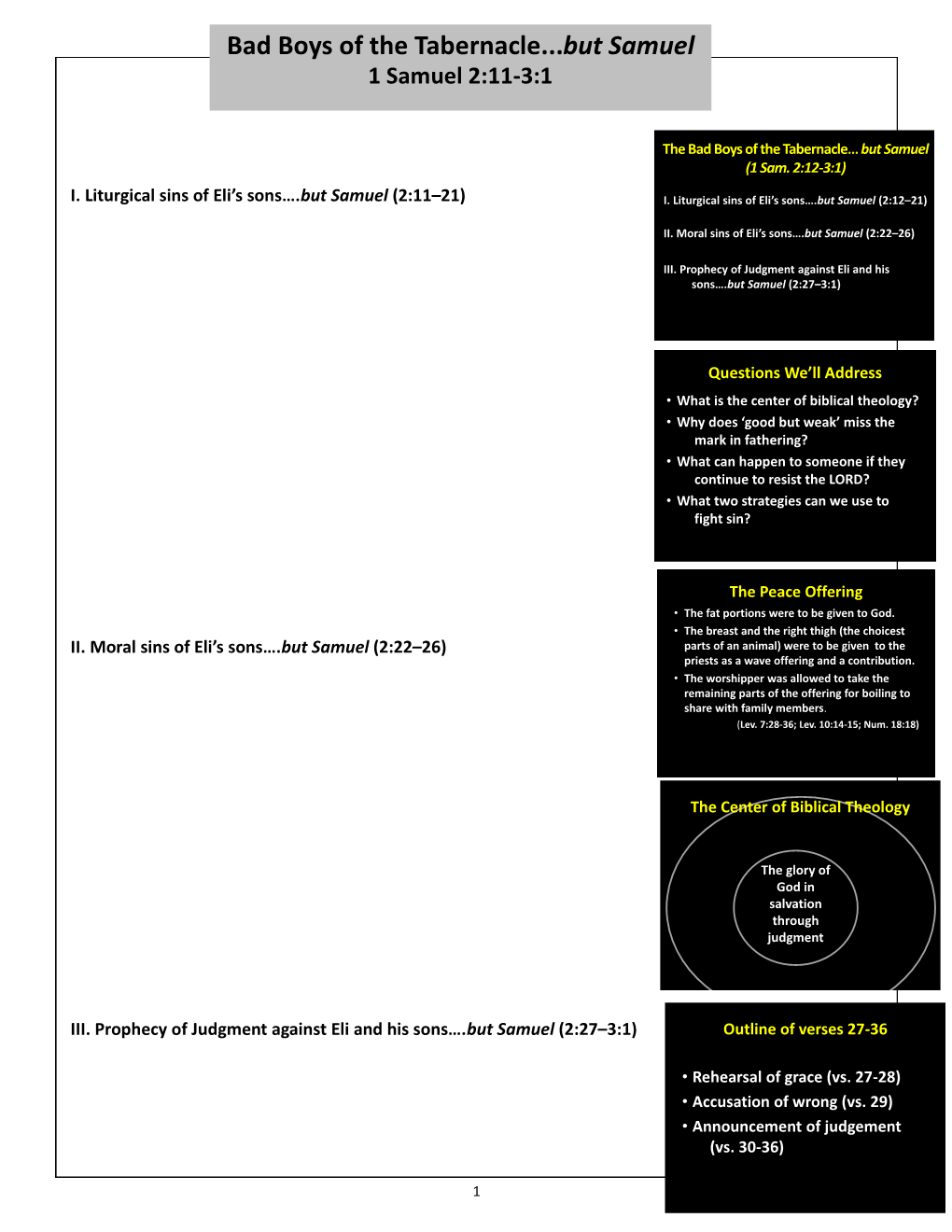 Sermon Notes