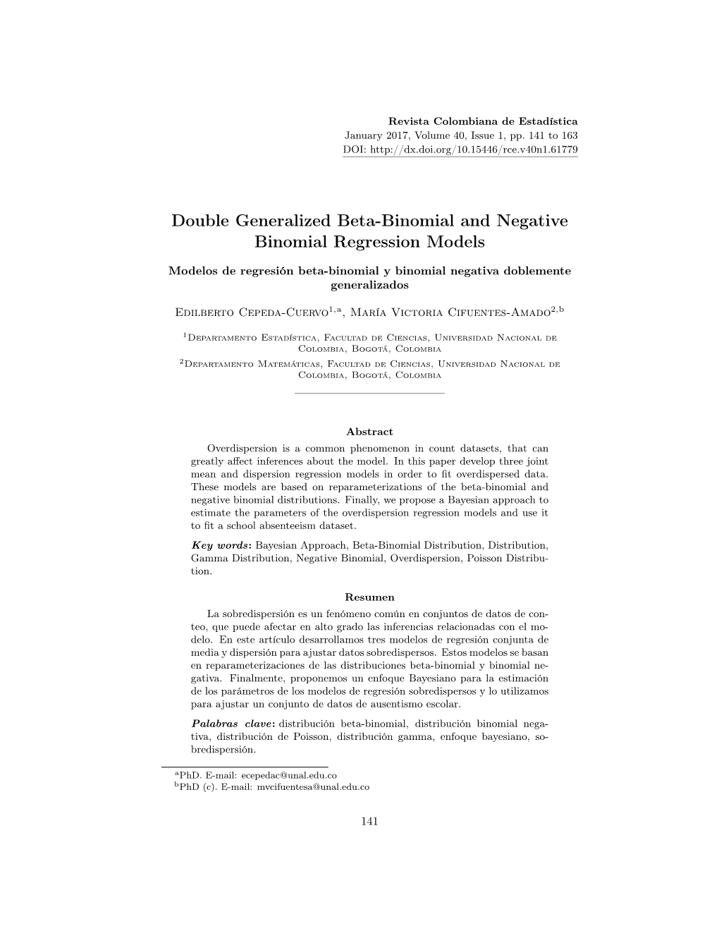 Double Generalized Beta-Binomial and Negative Binomial Regression Models