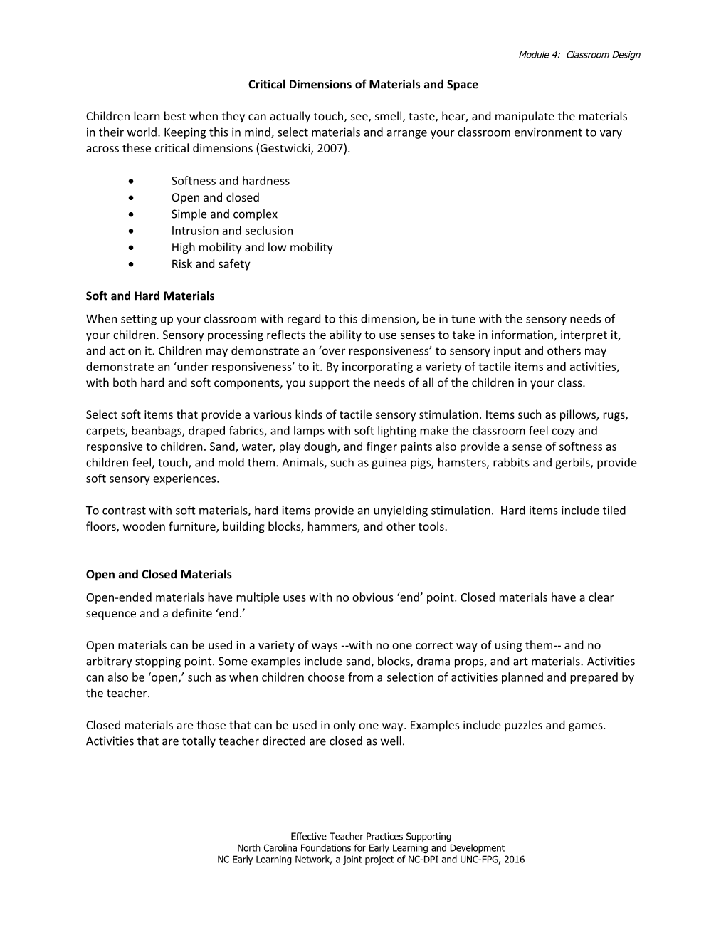 Critical Dimensions of Materials and Space