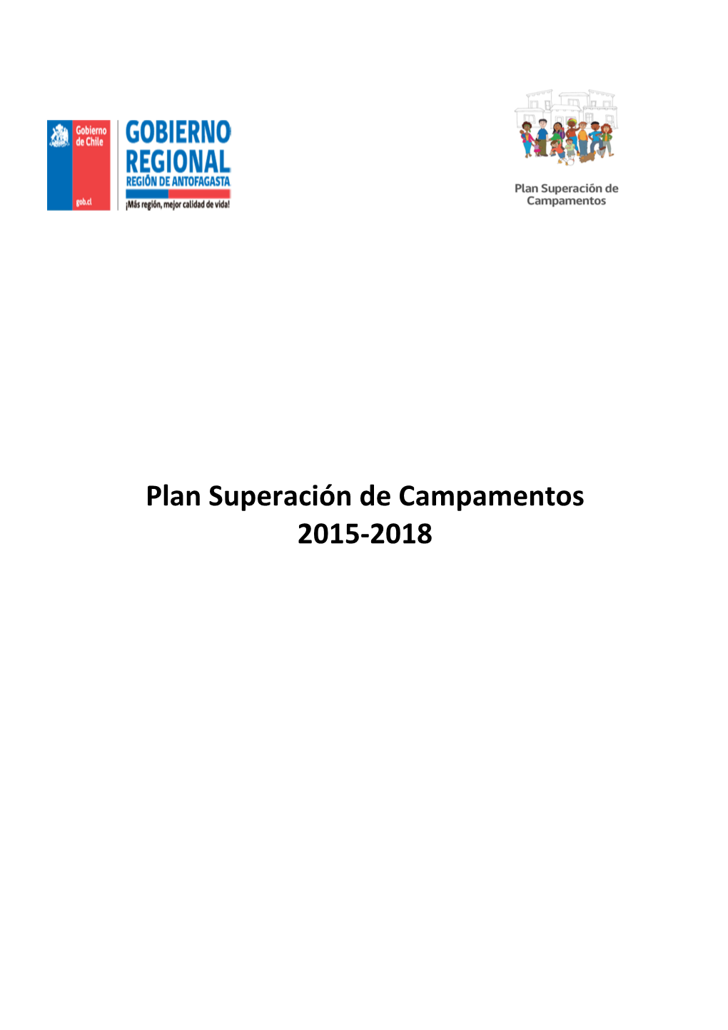 Plan Superación De Campamentos 2015-2018