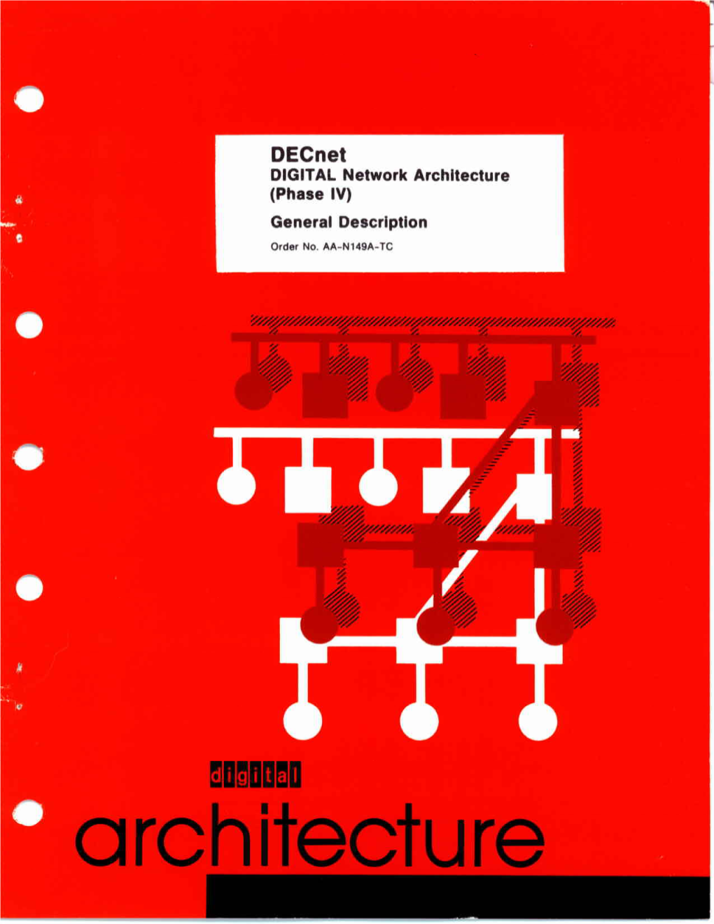 Decnet DIGITAL Network Architecture (Phase IV) General Description