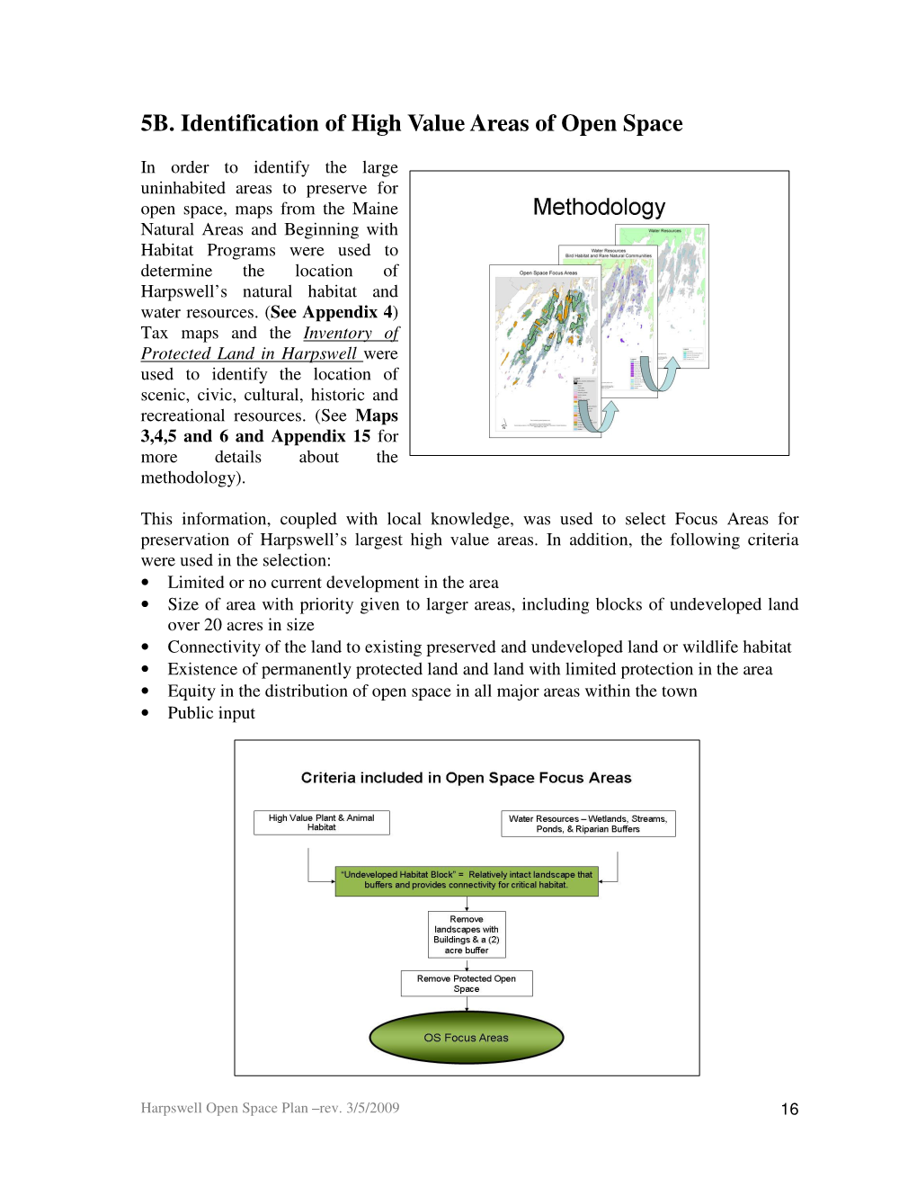 5B. Identification of High Value Areas of Open Space