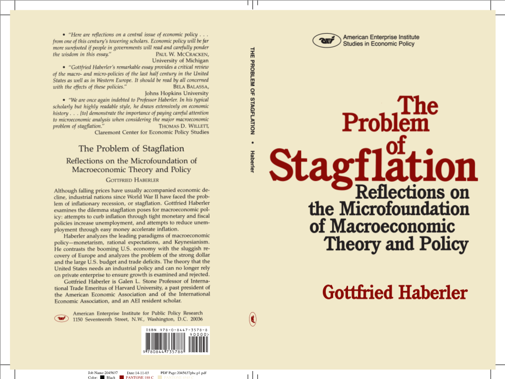 The-Problem-Of-Stagflation.Pdf