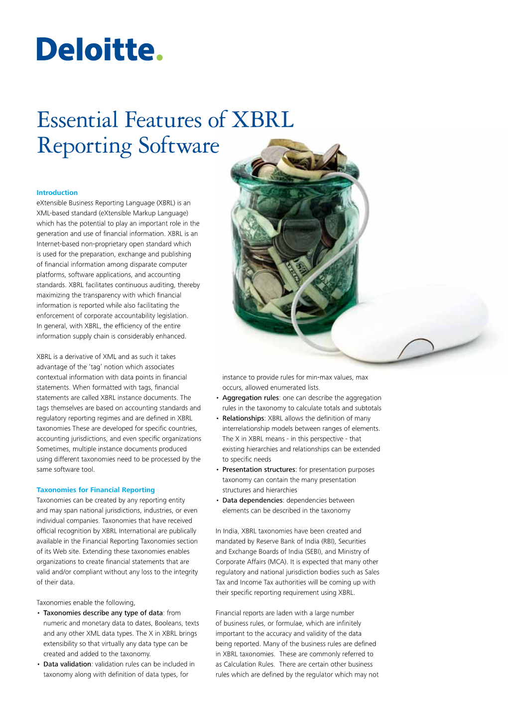 Essential Features of XBRL Reporting Software