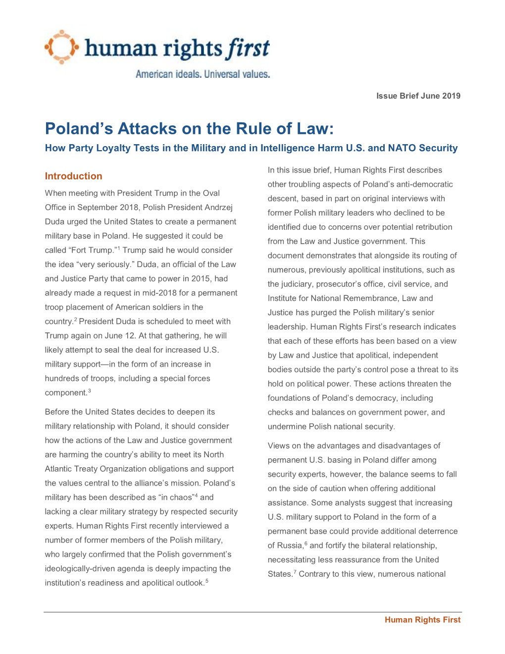 Poland's Attacks on the Rule of Law