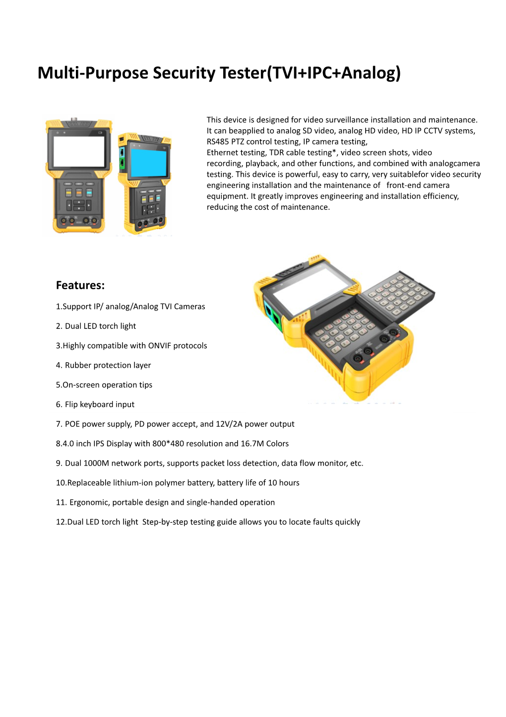 Technical Parameters