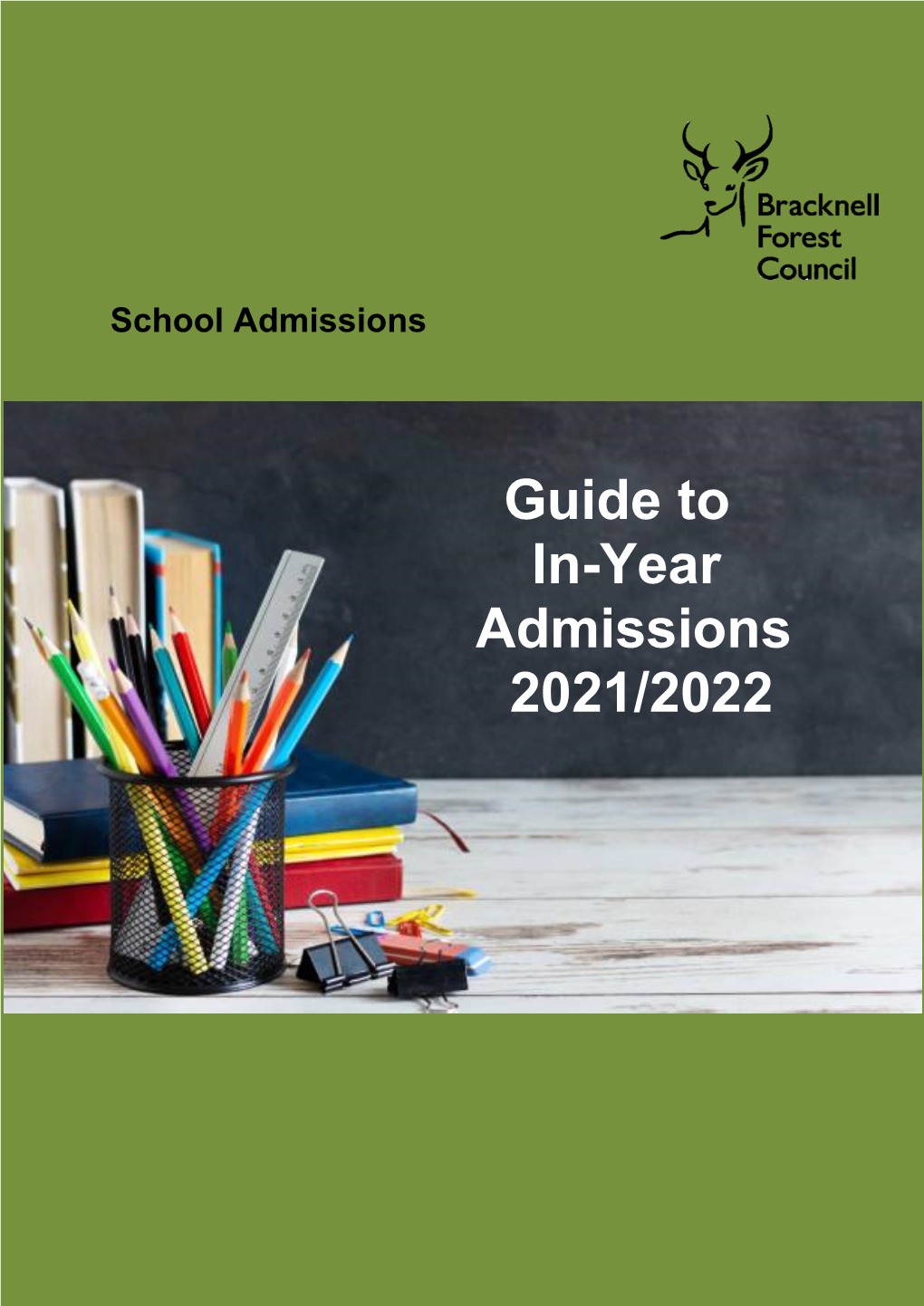Guide to In-Year Admissions 2021 to 2022