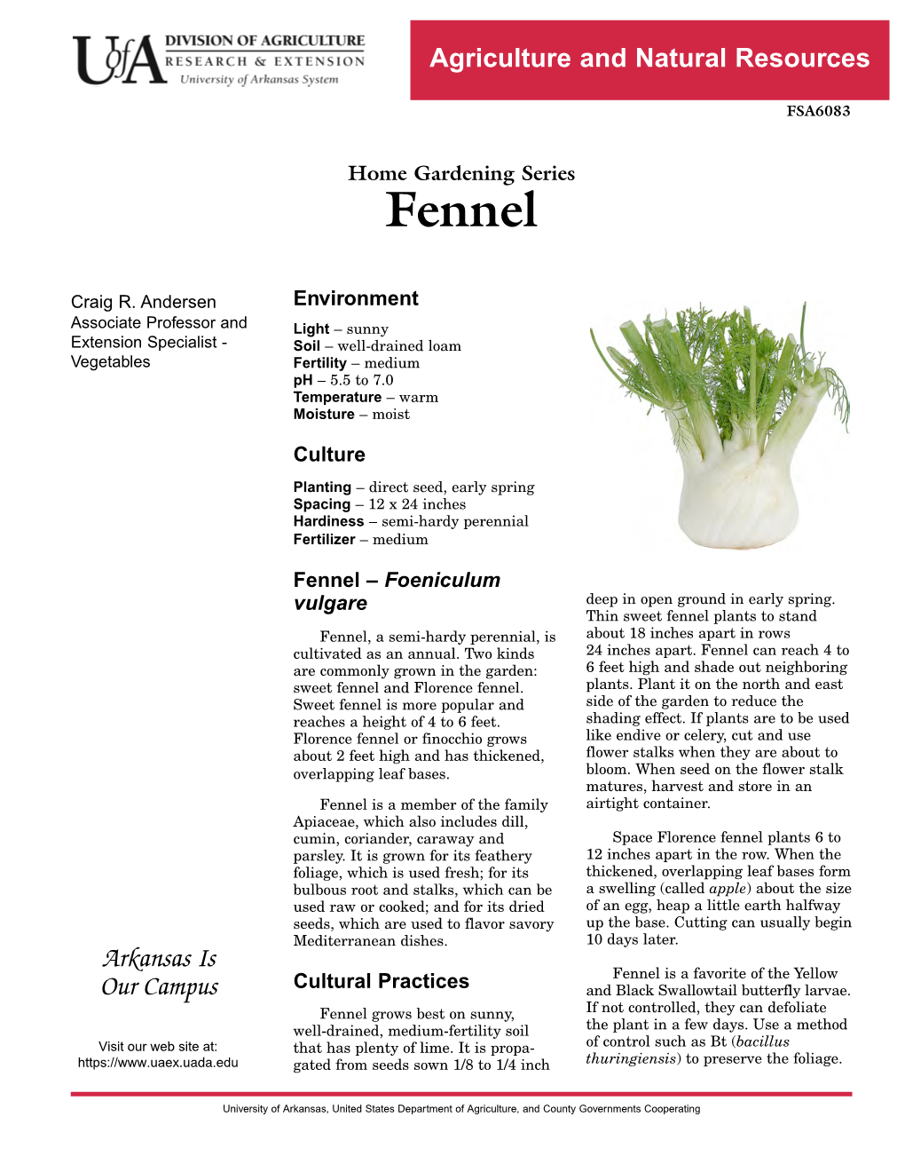 Fennel (Home Gardening Series)