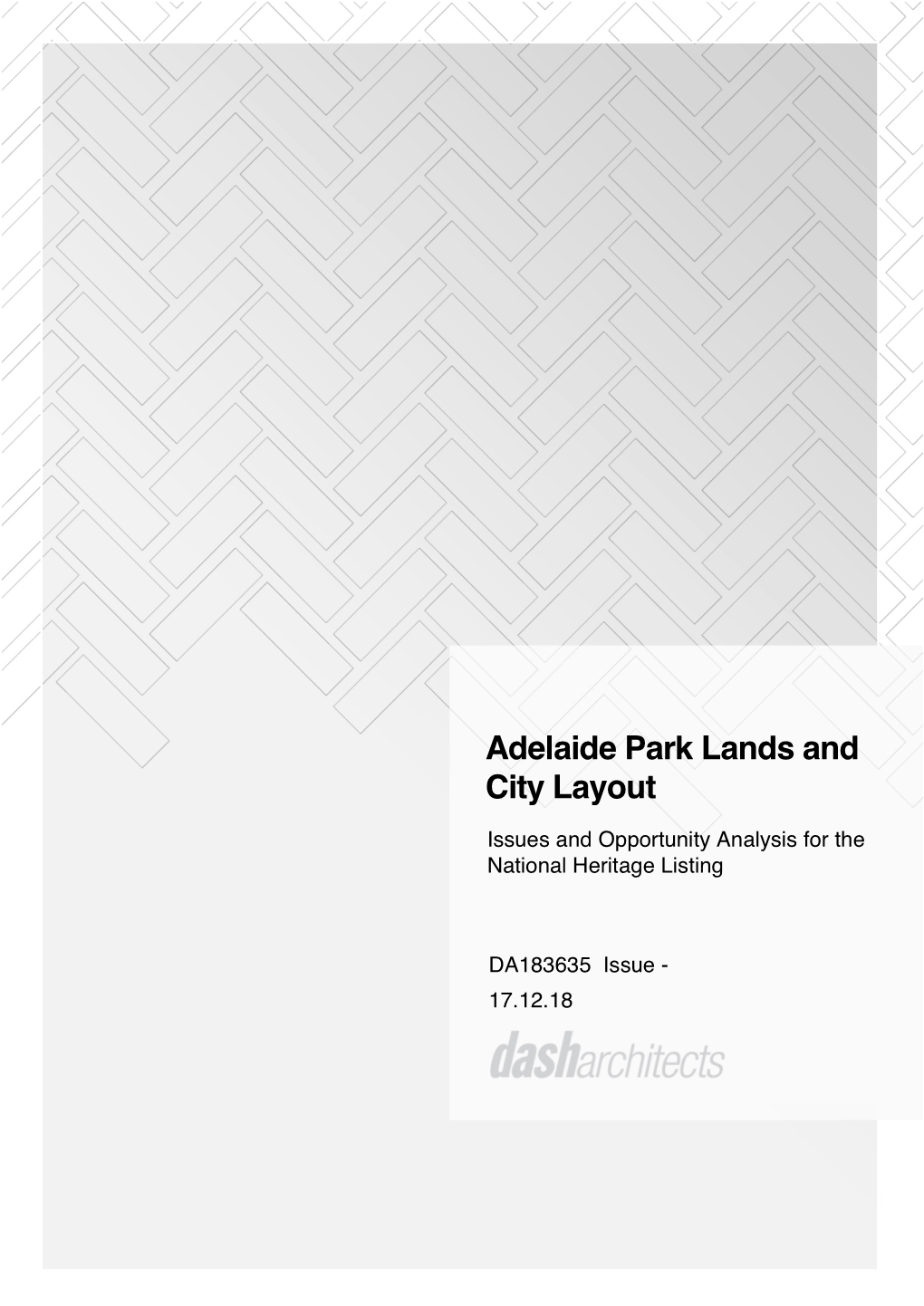 Adelaide Park Lands and City Layout