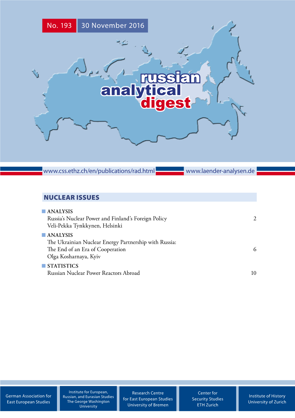 Analytical Digest Russian