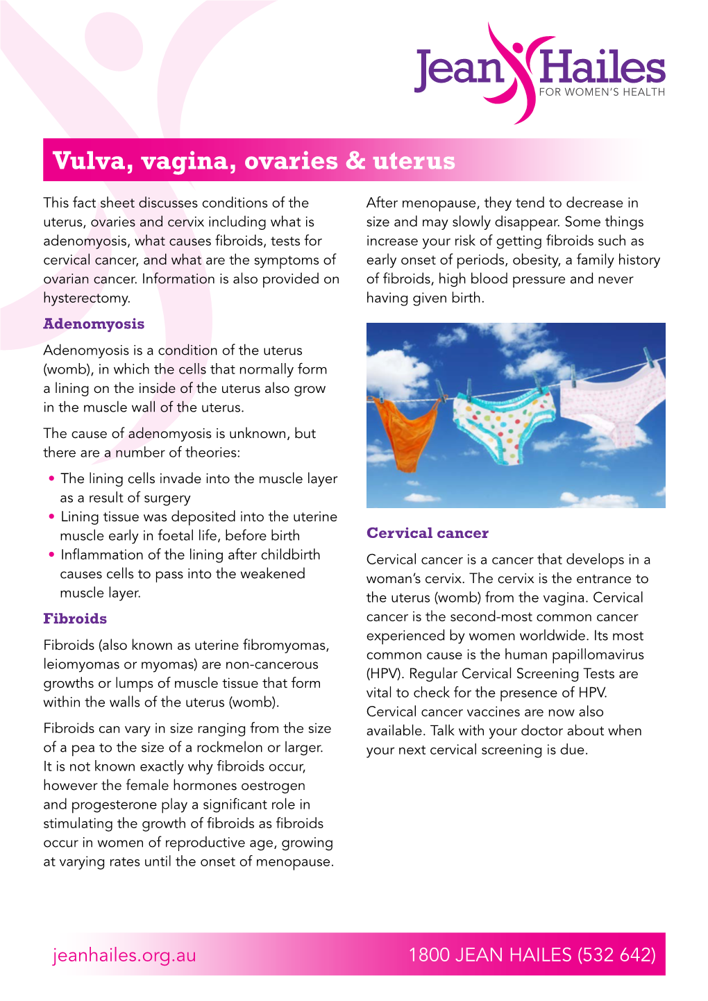 Vulva, Vagina, Ovaries & Uterus
