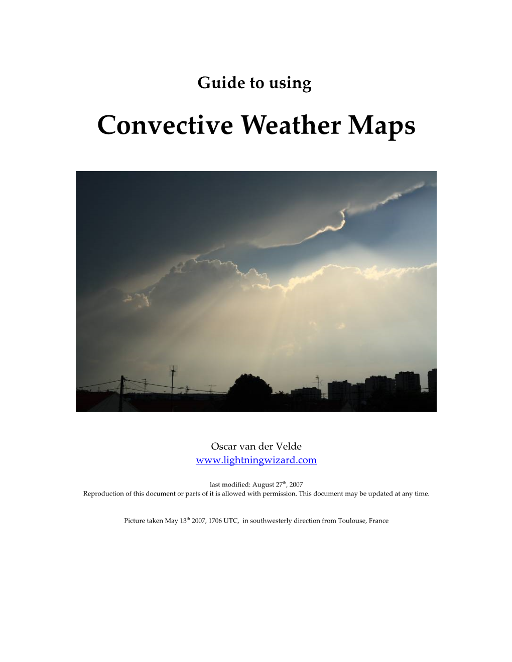 Guide to Using Convective Weather Maps