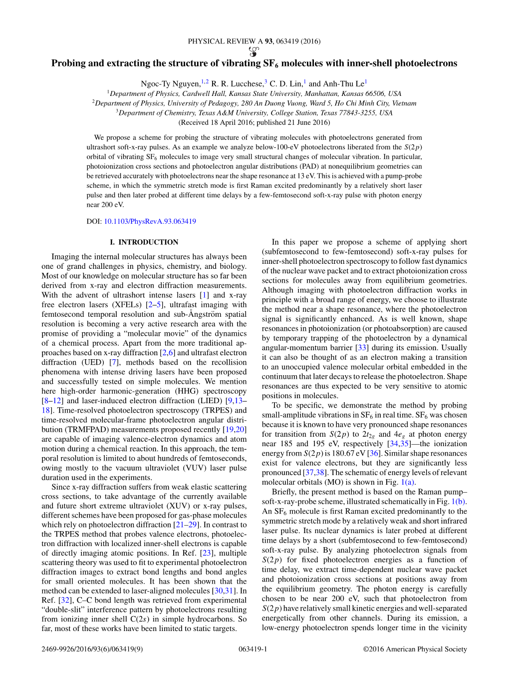 Probing and Extracting the Structure of Vibrating SF6 Molecules with Inner-Shell Photoelectrons