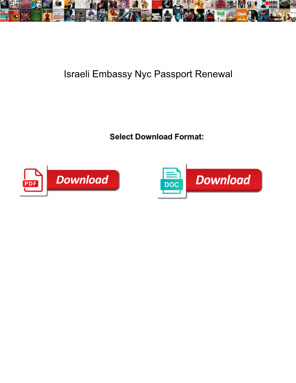 Israeli Embassy Nyc Passport Renewal