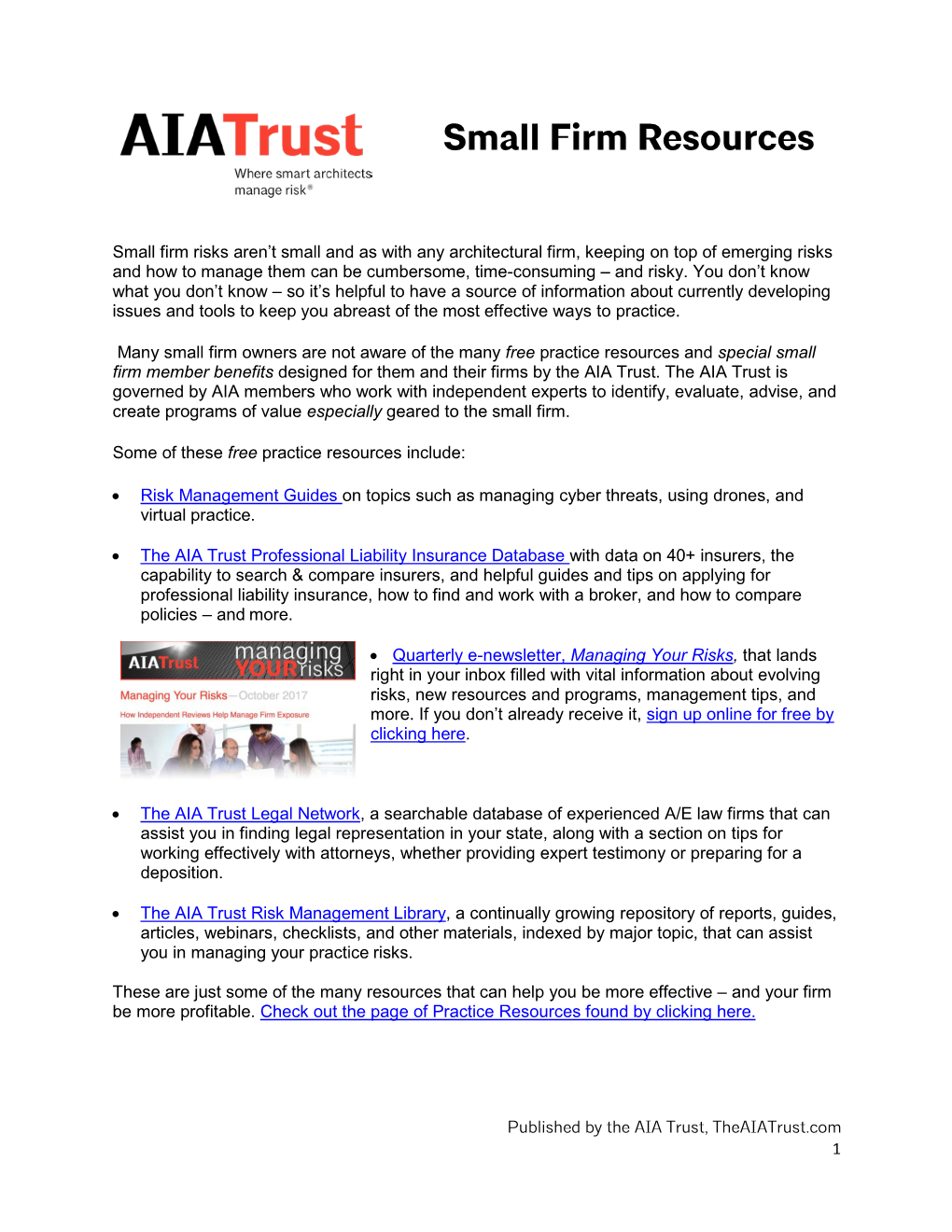 Small Firm Resources