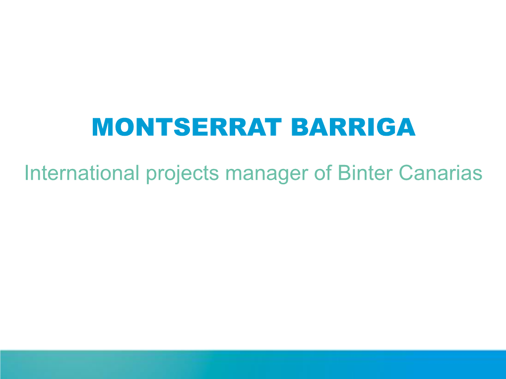 International Expansion Case BINTER Is a Regional Spanish Airline (And Air Industry Related Services) Based in the Canary Islands, with Over 27 Years of Operation