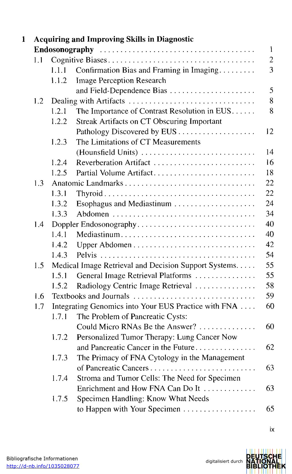 1 Acquiring and Improving Skills in Diagnostic Endosonography 1