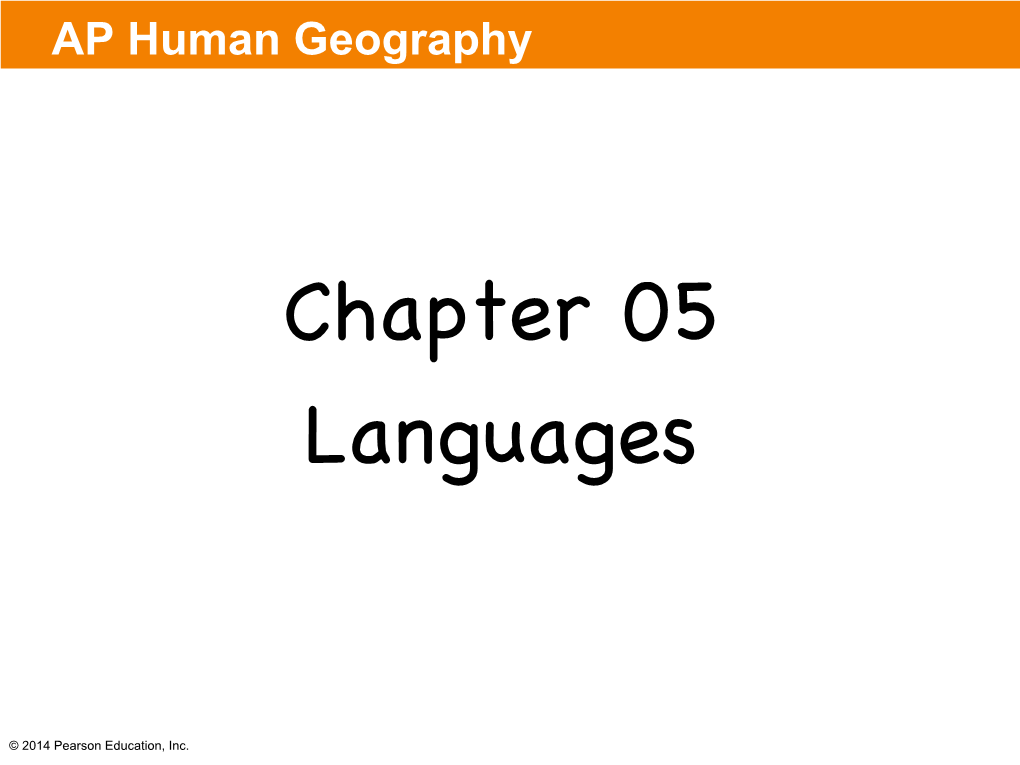 Chapter 05 Languages