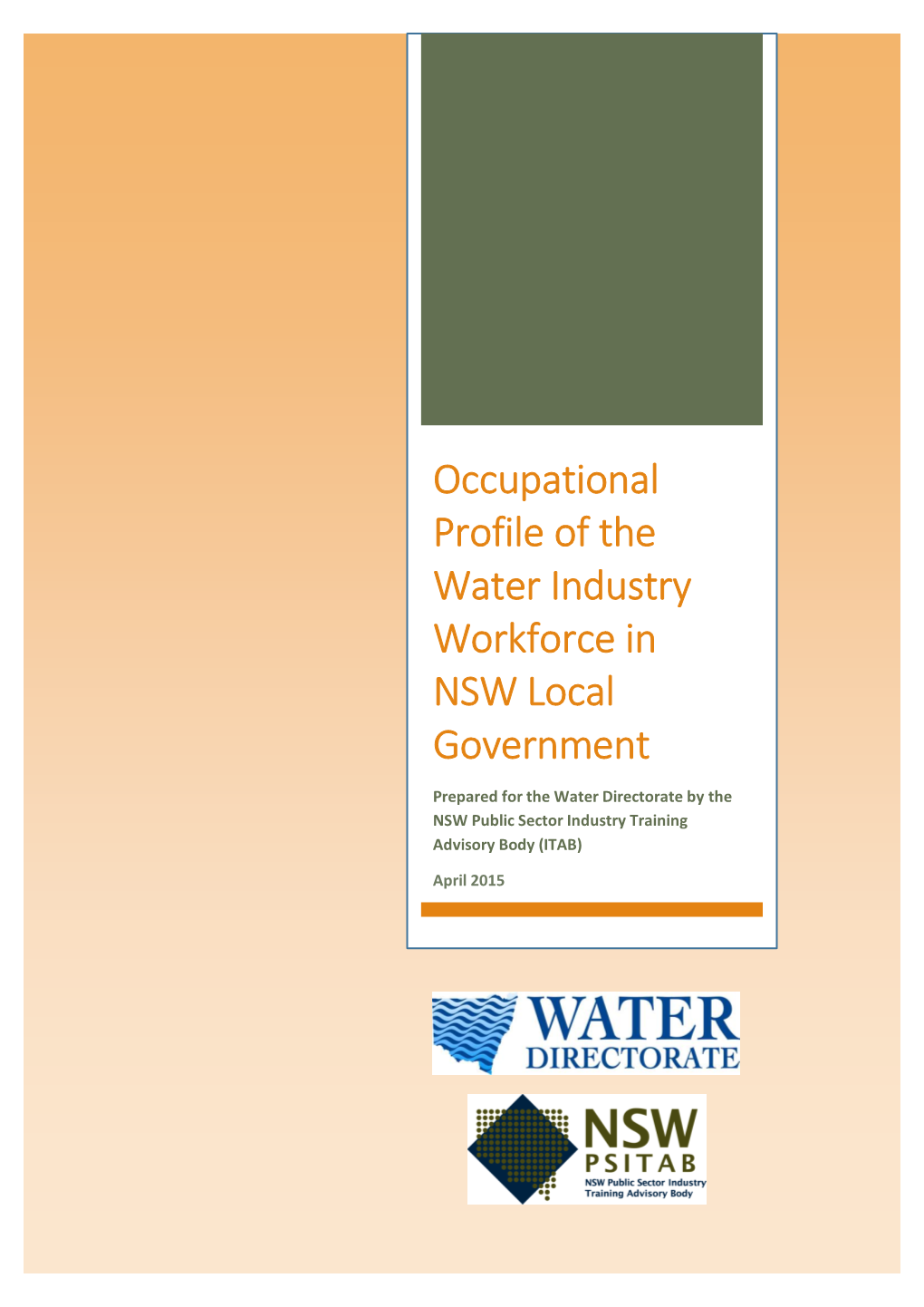 Occupational Profile of the Water Industry Workforce in NSW Local