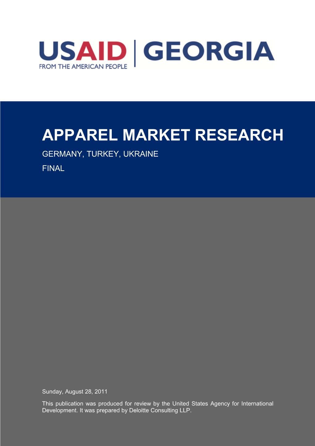 Apparel Market Research Germany, Turkey, Ukraine Final