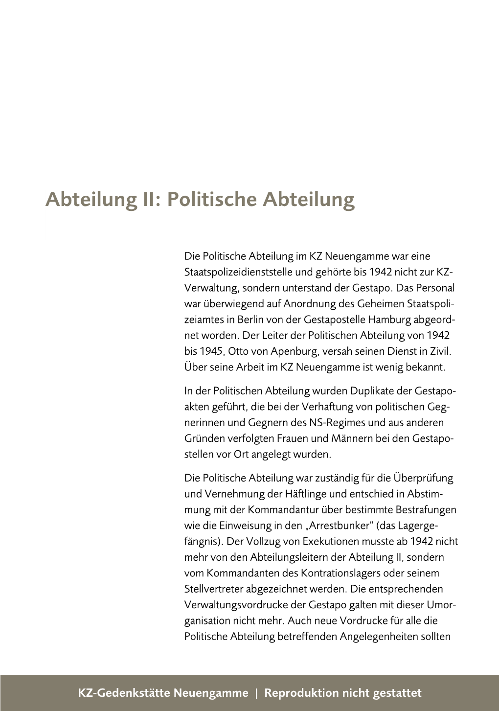 Politische Abteilung