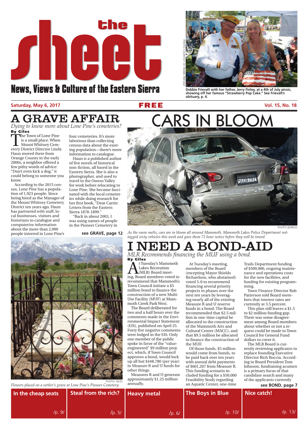CARS in BLOOM by Giles He Town of Lone Pine Four Cemeteries