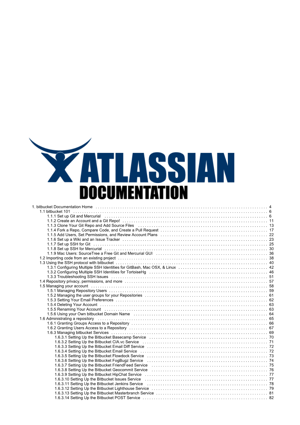 1. Bitbucket Documentation Home