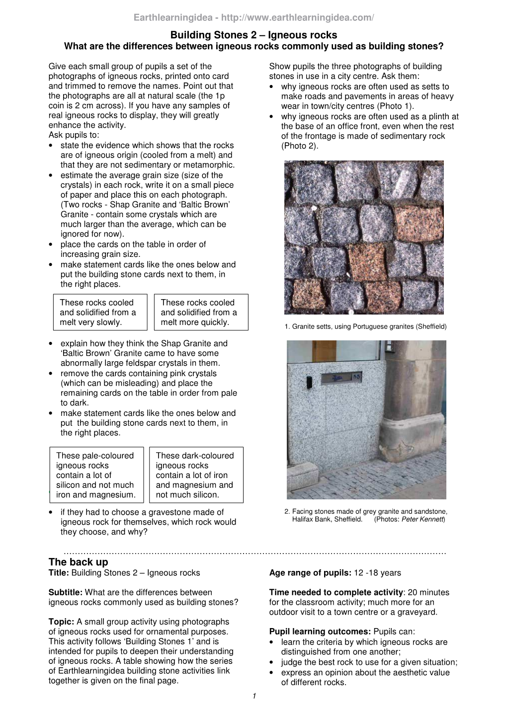 Building Stones 2 – Igneous Rocks What Are the Differences Between Igneous Rocks Commonly Used As Building Stones?