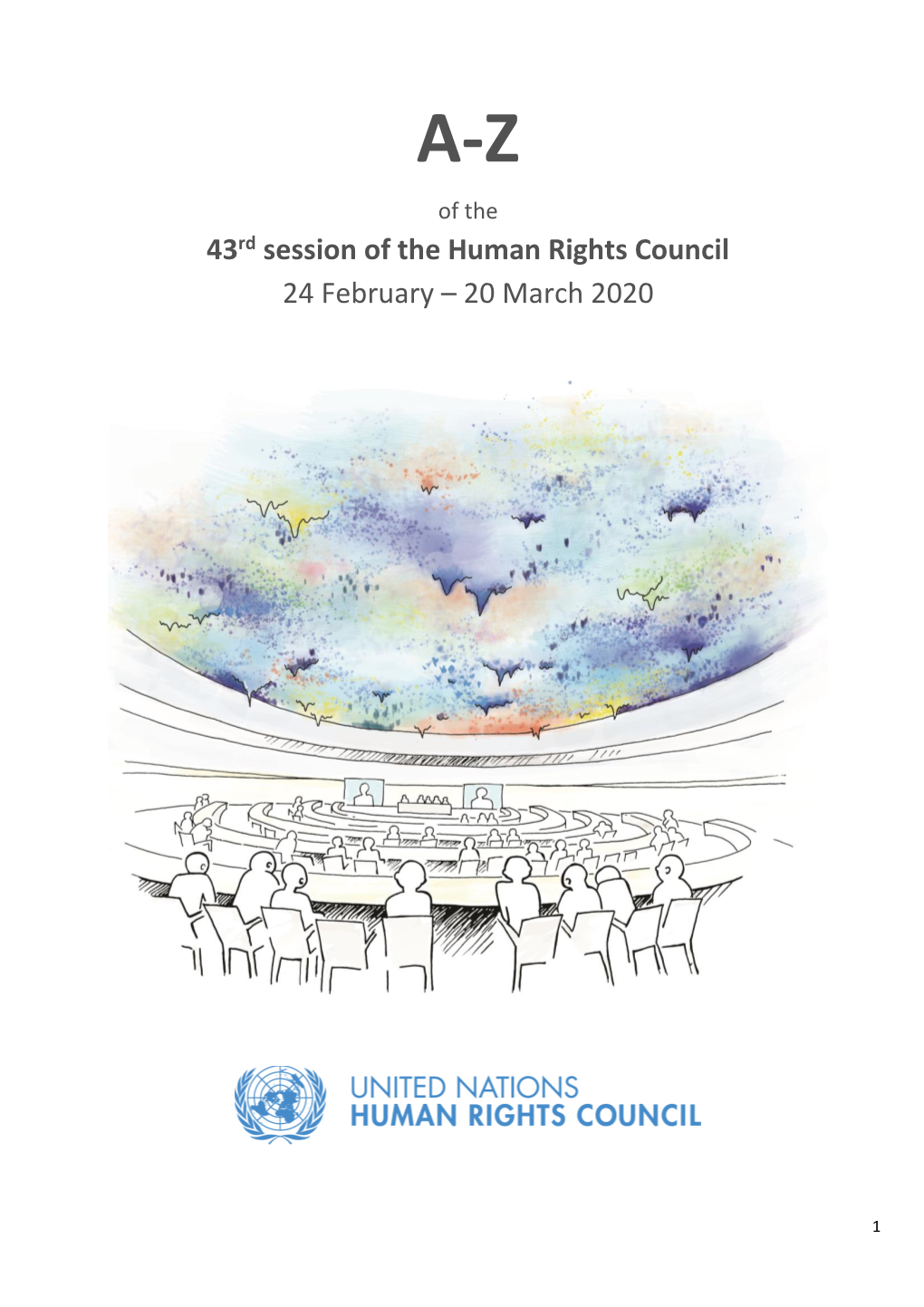 43Rd Session of the Human Rights Council 24 February – 20 March 2020