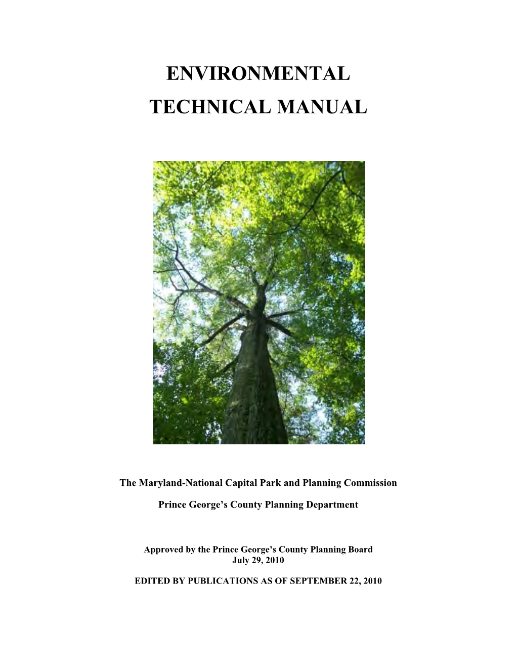 Environmental Technical Manual