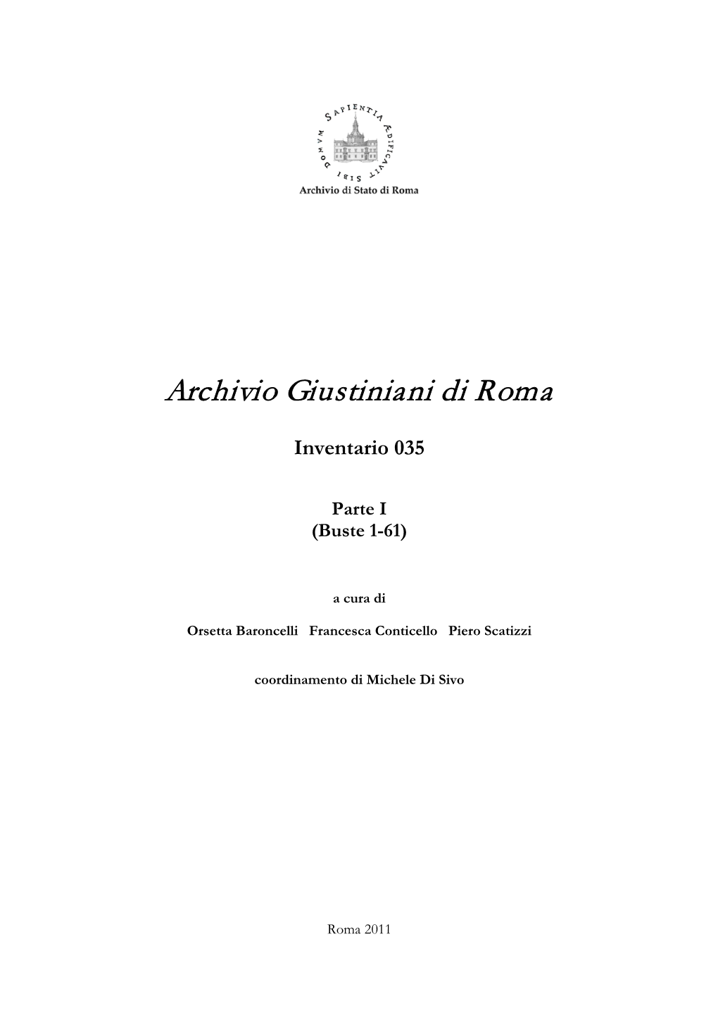 Archivio Giustiniani Di Roma