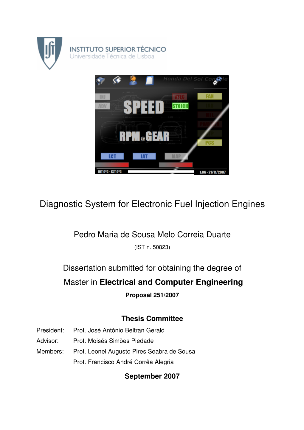 Diagnostic System for Electronic Fuel Injection Engines