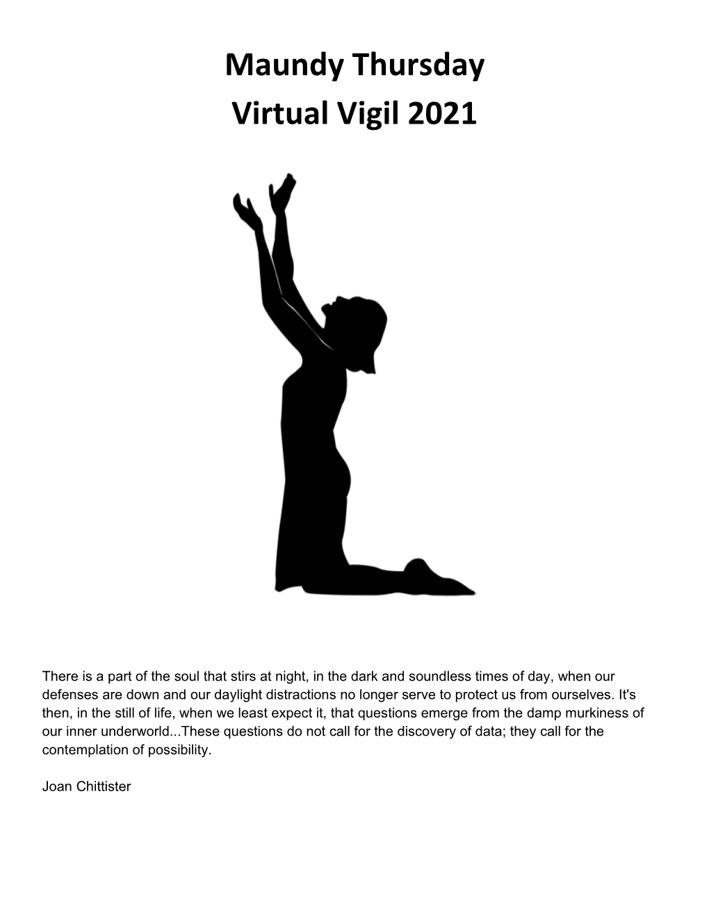 Maundy Thursday Virtual Vigil 2021