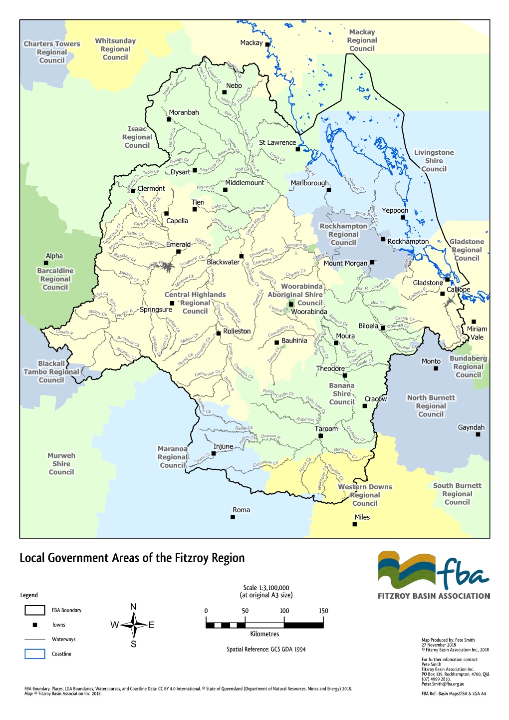 Local Government Areas of the Fitzroy Region