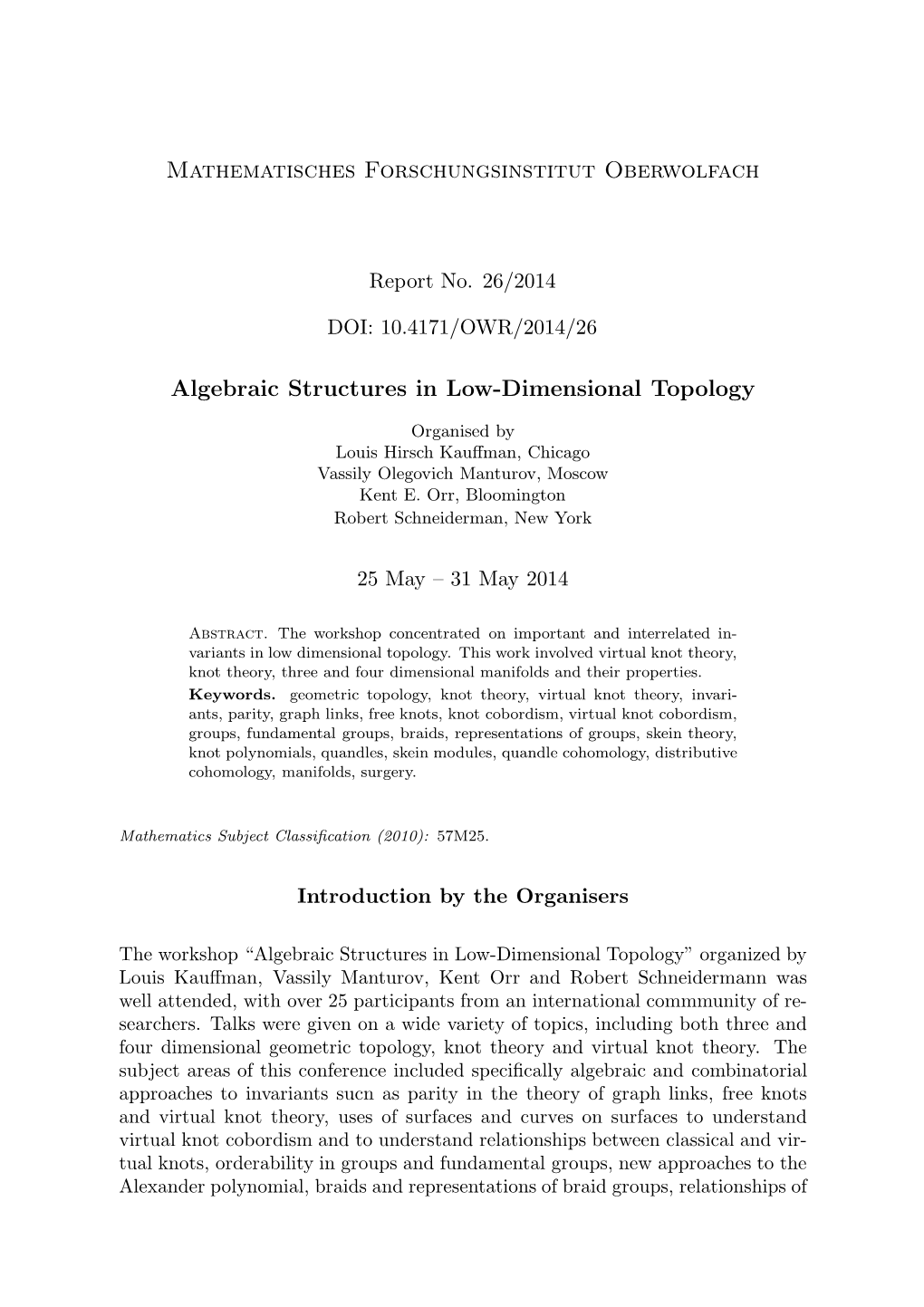 Algebraic Structures in Low-Dimensional Topology
