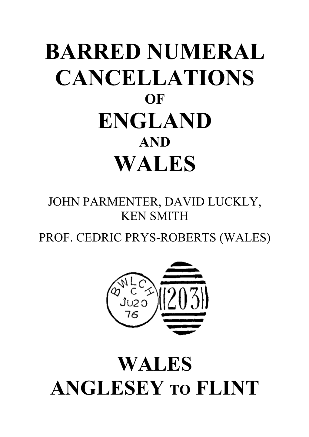 Barred Numeral Cancellations England Wales