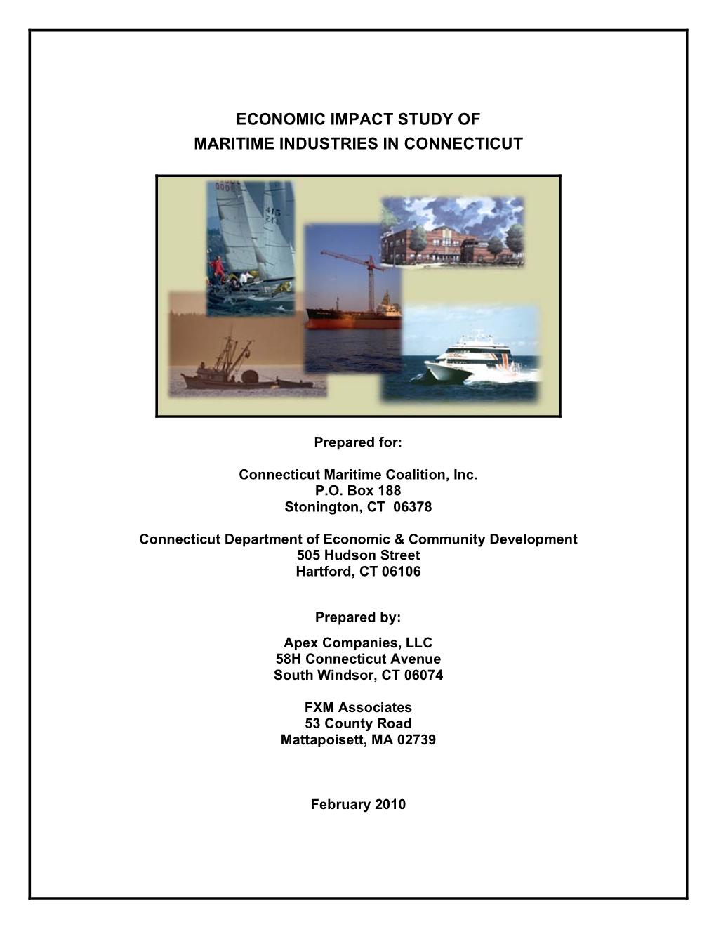 2010 Connecticut Maritime Economic Impact Study