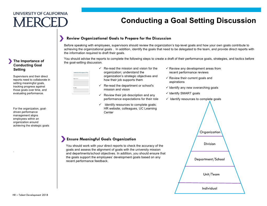 Managers Guide to Goal Setting