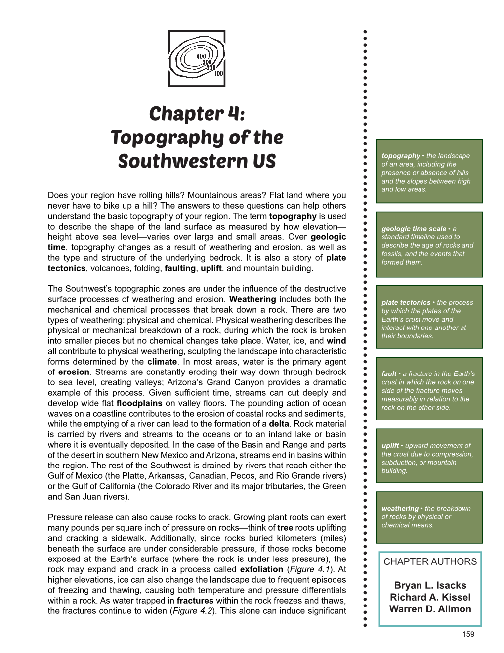 Topography of the Southwestern US