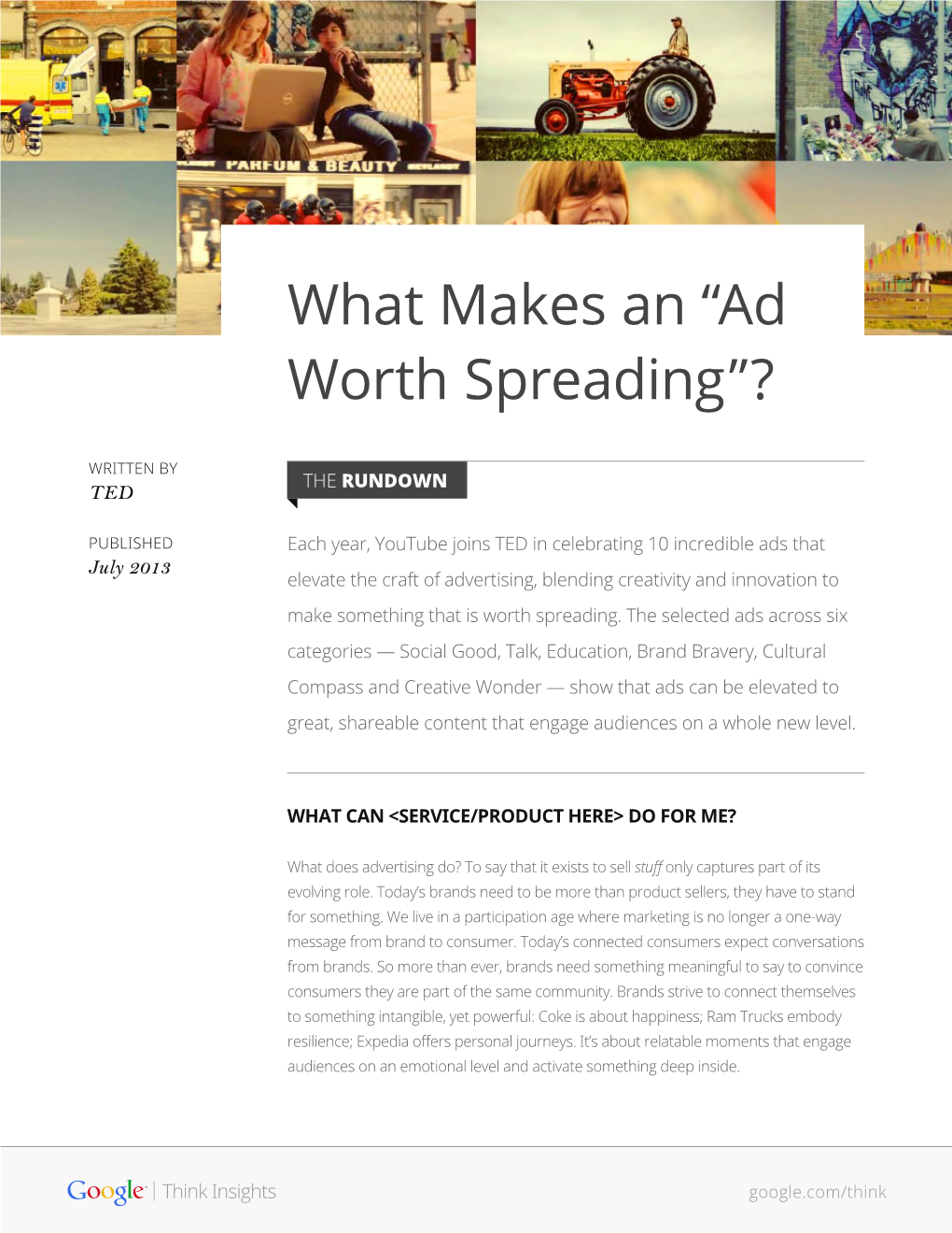 “Ad Worth Spreading”?