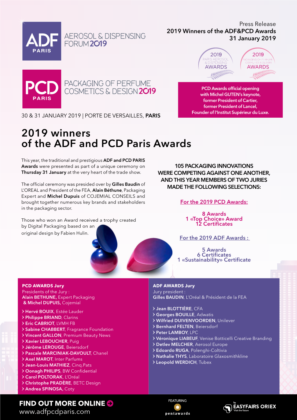 2019 Winners of the ADF and PCD Paris Awards
