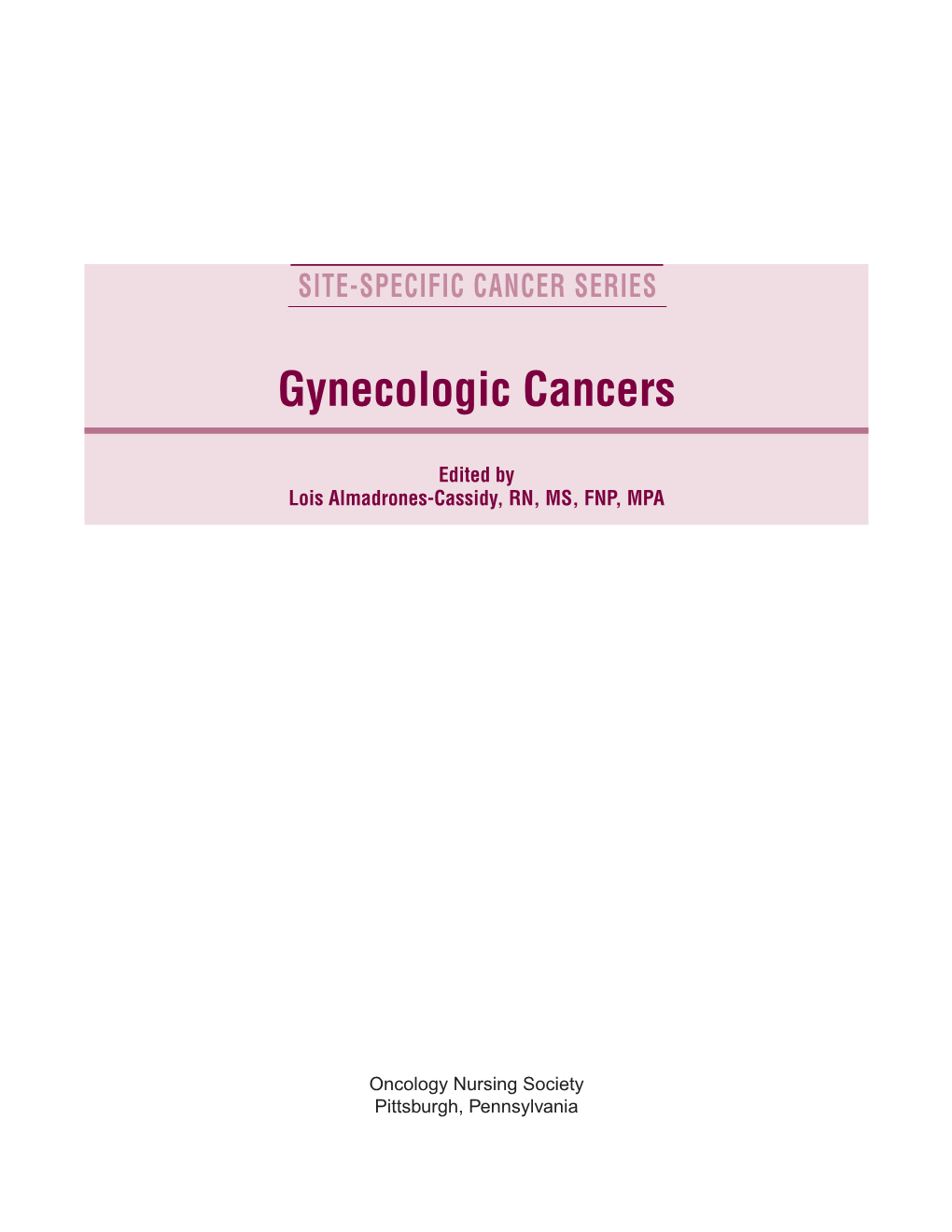 Gynecologic Cancers