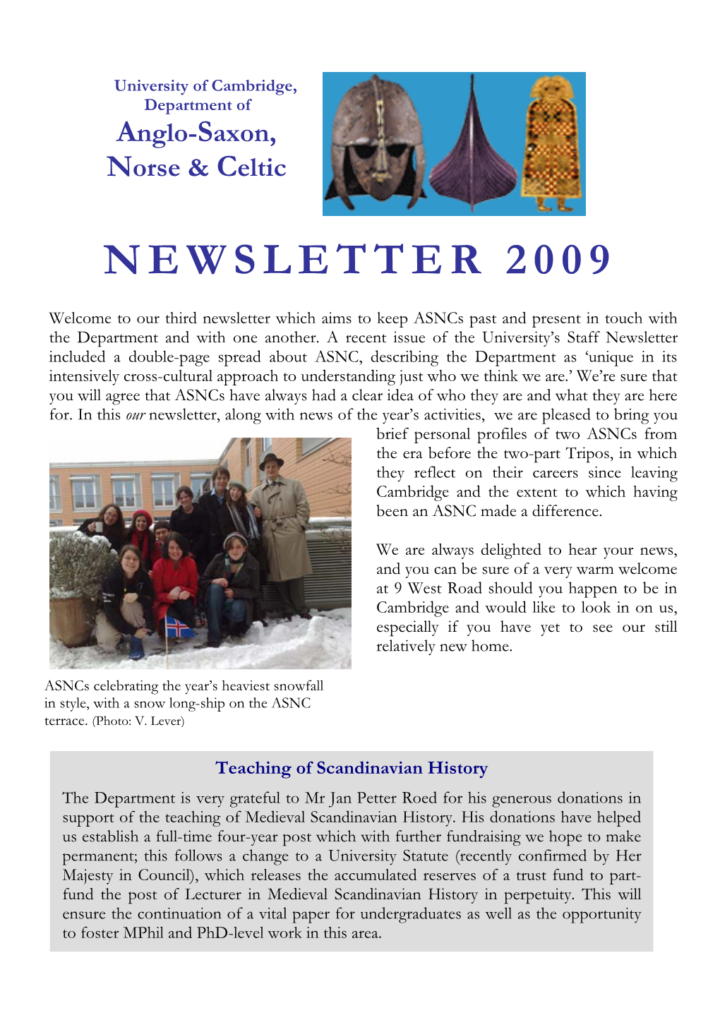 Newsletter 2009