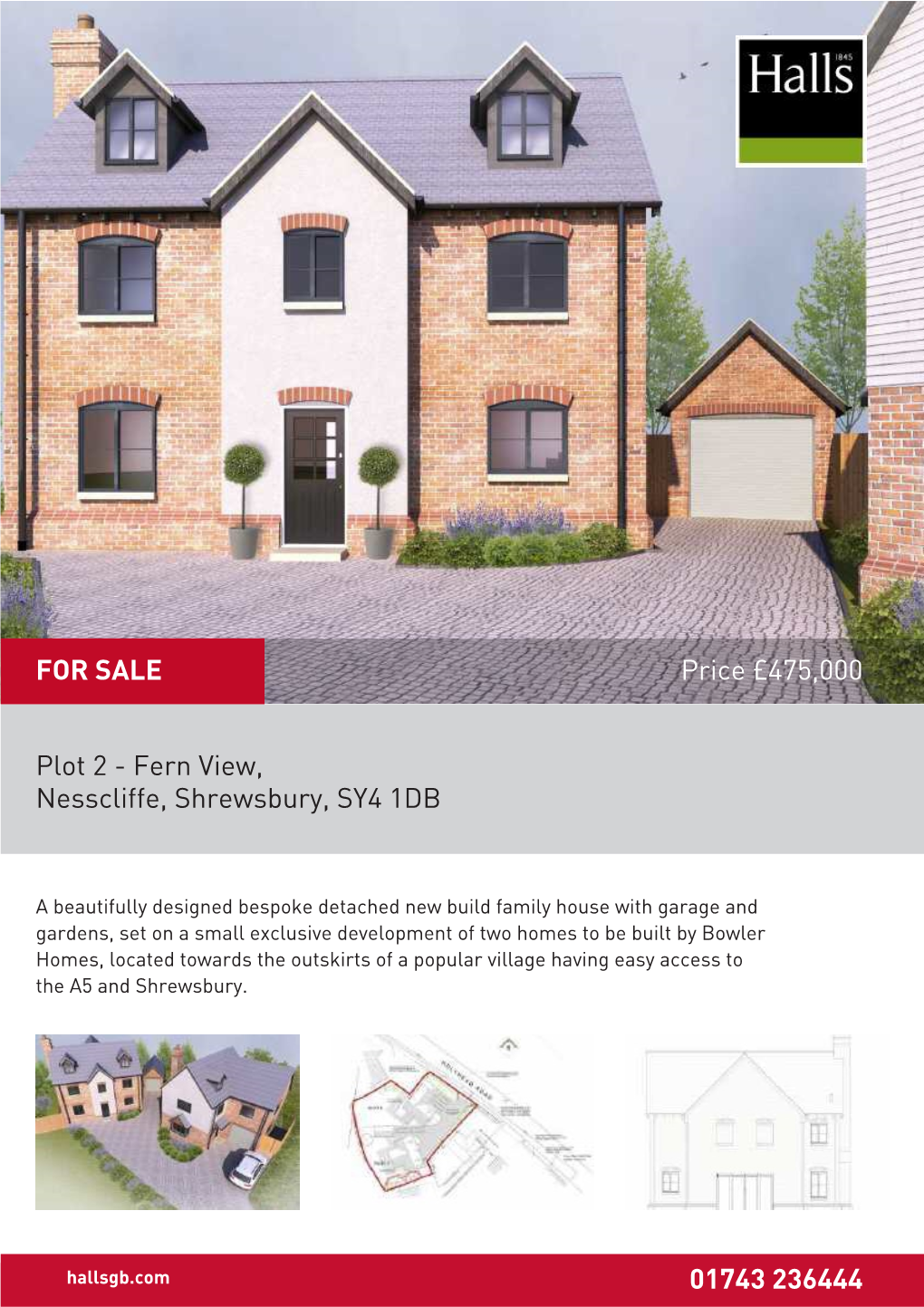 Plot 2 - Fern View, Nesscliffe, Shrewsbury, SY4 1DB