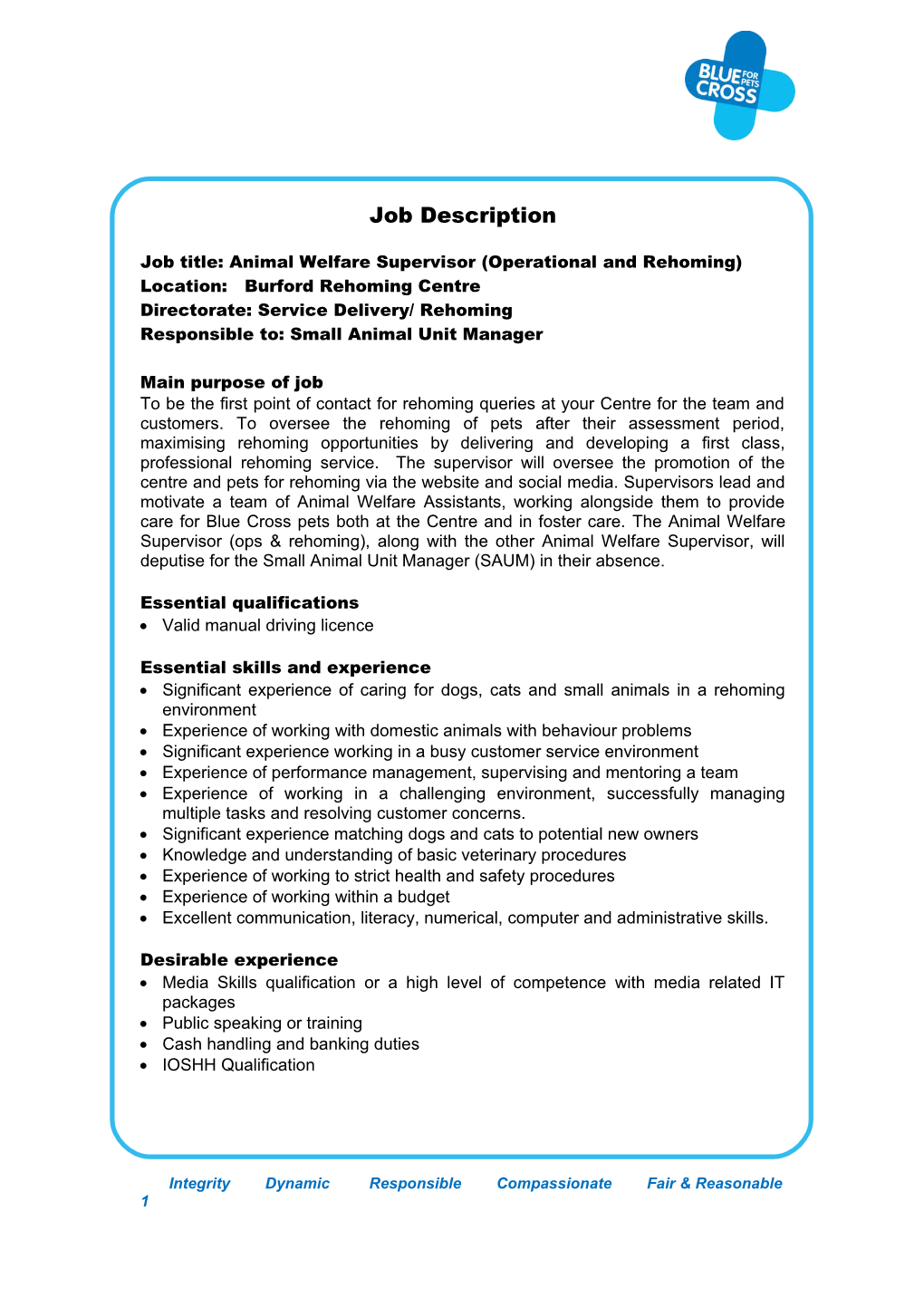 Job Description Template 2013 V1