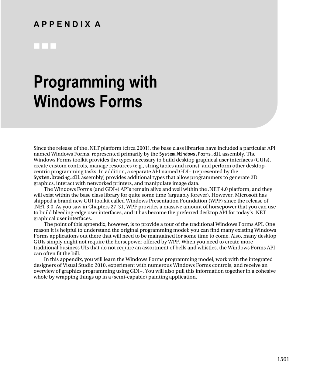 Programming with Windows Forms