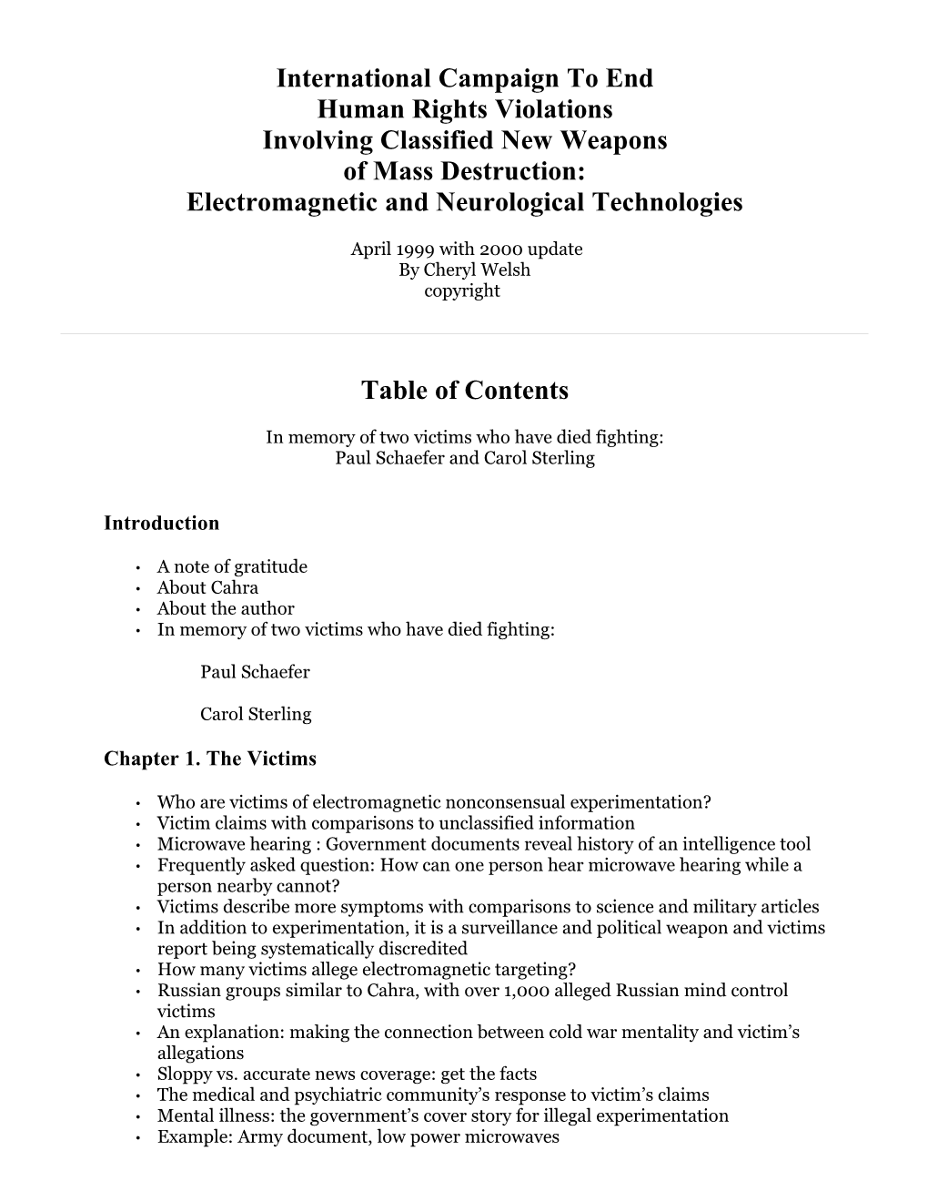 Electromagnetic and Neurological Technologies