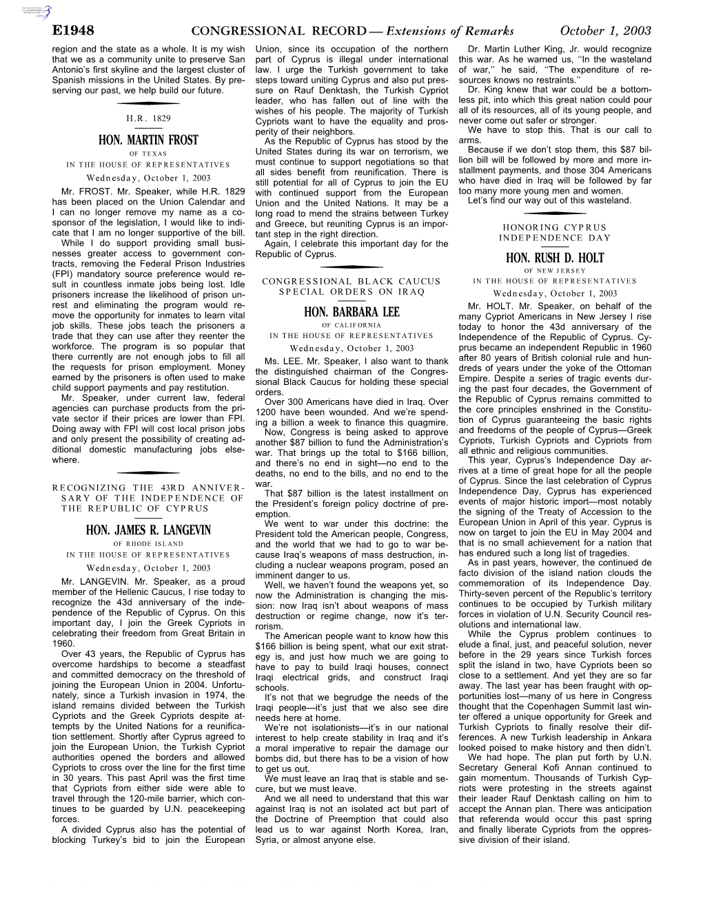 CONGRESSIONAL RECORD— Extensions Of