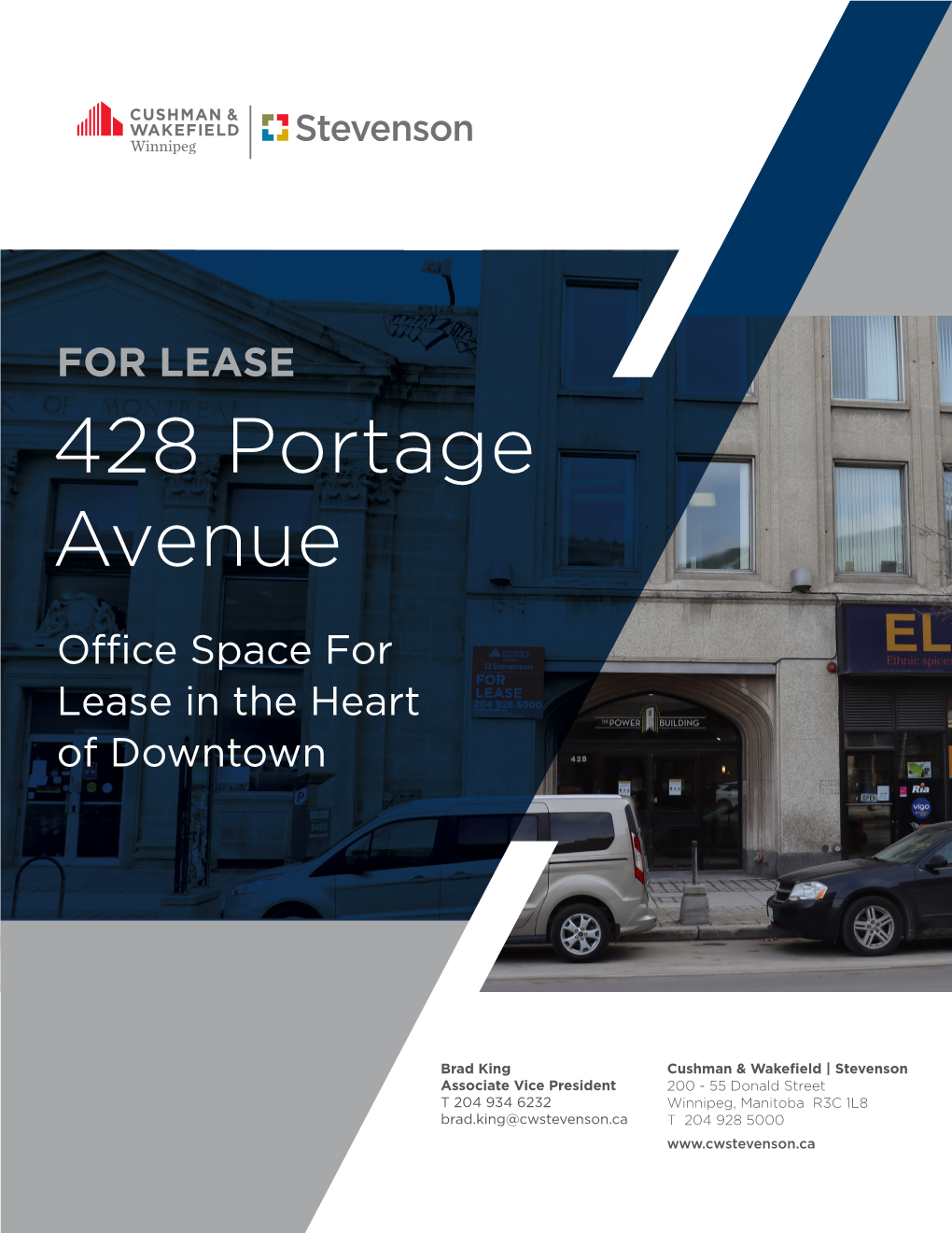 FOR LEASE 428 Portage Avenue