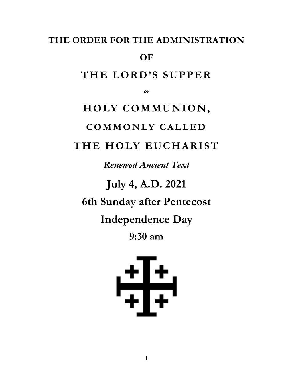 July 4 Prayer Book (Large)